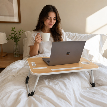 The all-in-one foldable lap desk