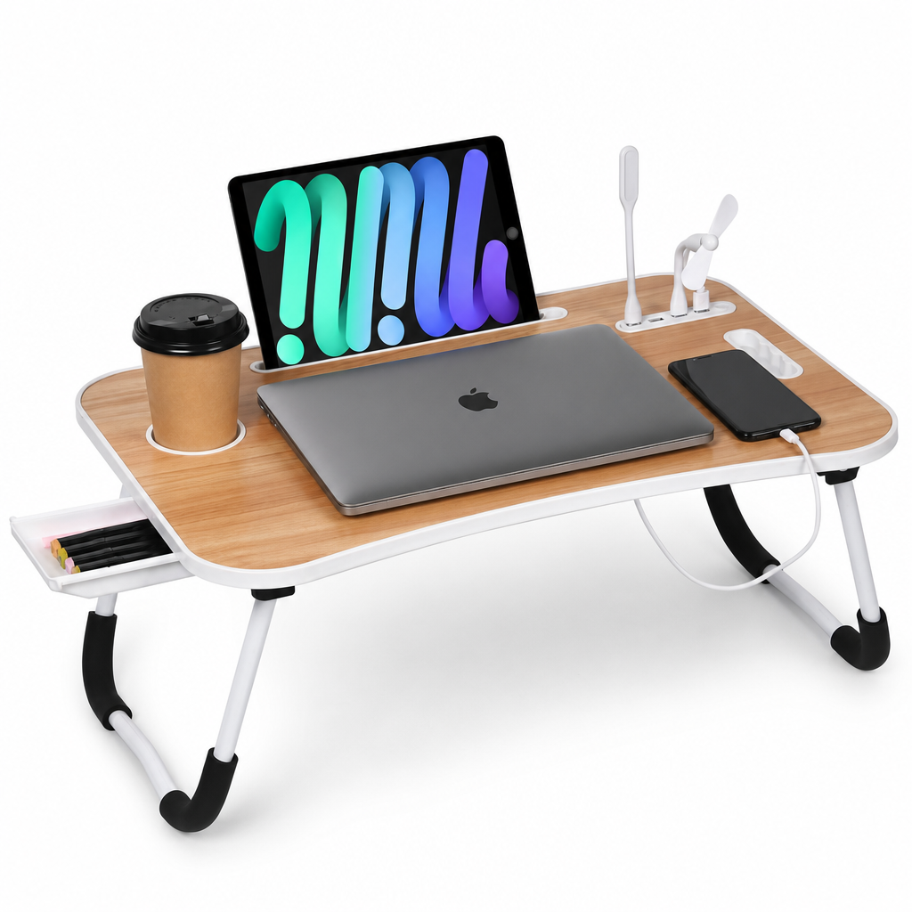 The all-in-one foldable lap desk